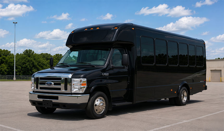 20-passenger minibus available for charter in Brockton, MA